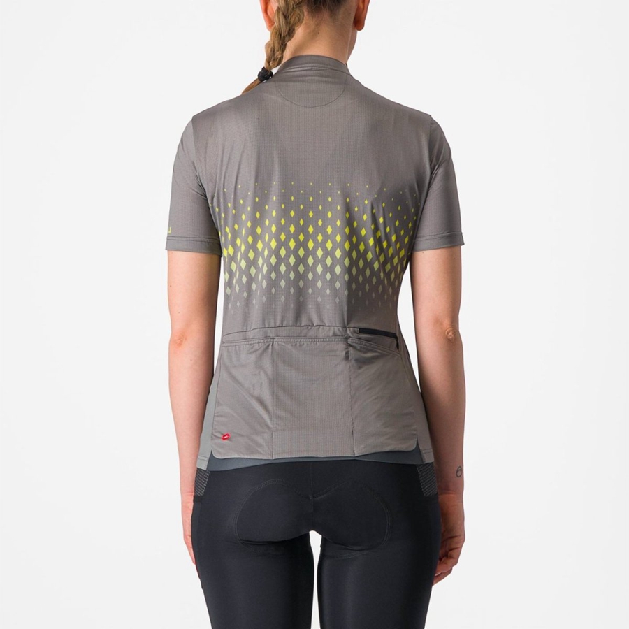 Grey Women Castelli UNLIMITED SENTIERO 3 Jersey | 740689TPH