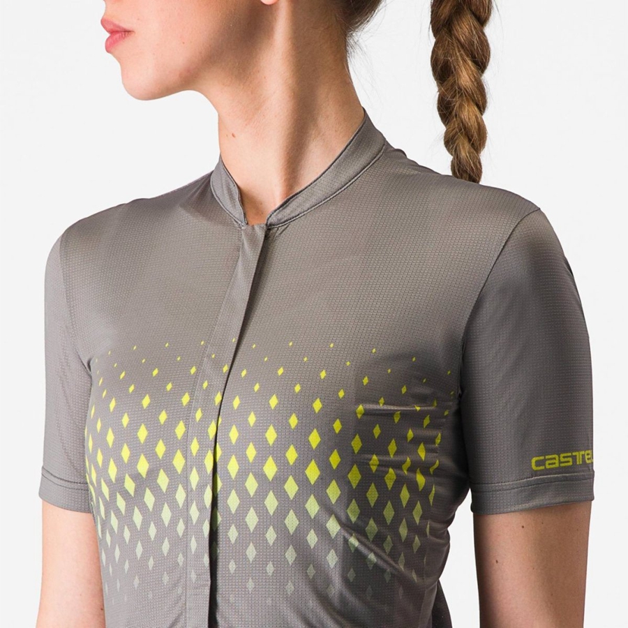 Grey Women Castelli UNLIMITED SENTIERO 3 Jersey | 740689TPH