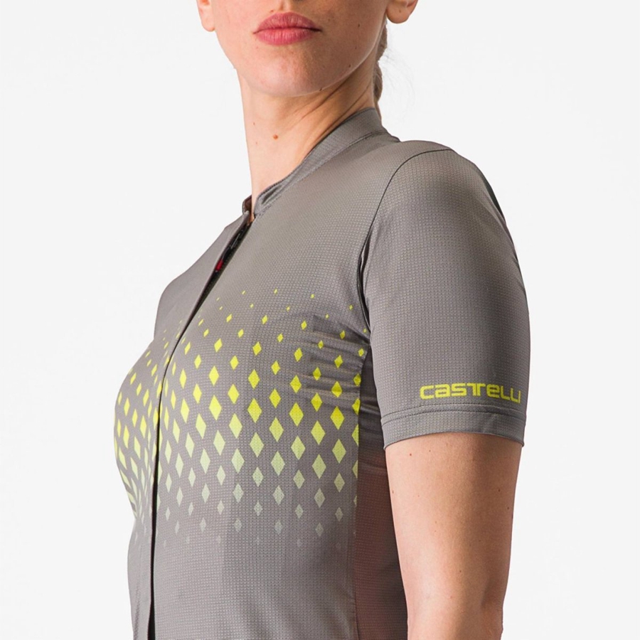 Grey Women Castelli UNLIMITED SENTIERO 3 Jersey | 740689TPH