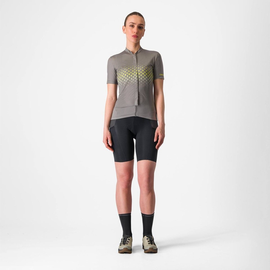 Grey Women Castelli UNLIMITED SENTIERO 3 Jersey | 740689TPH