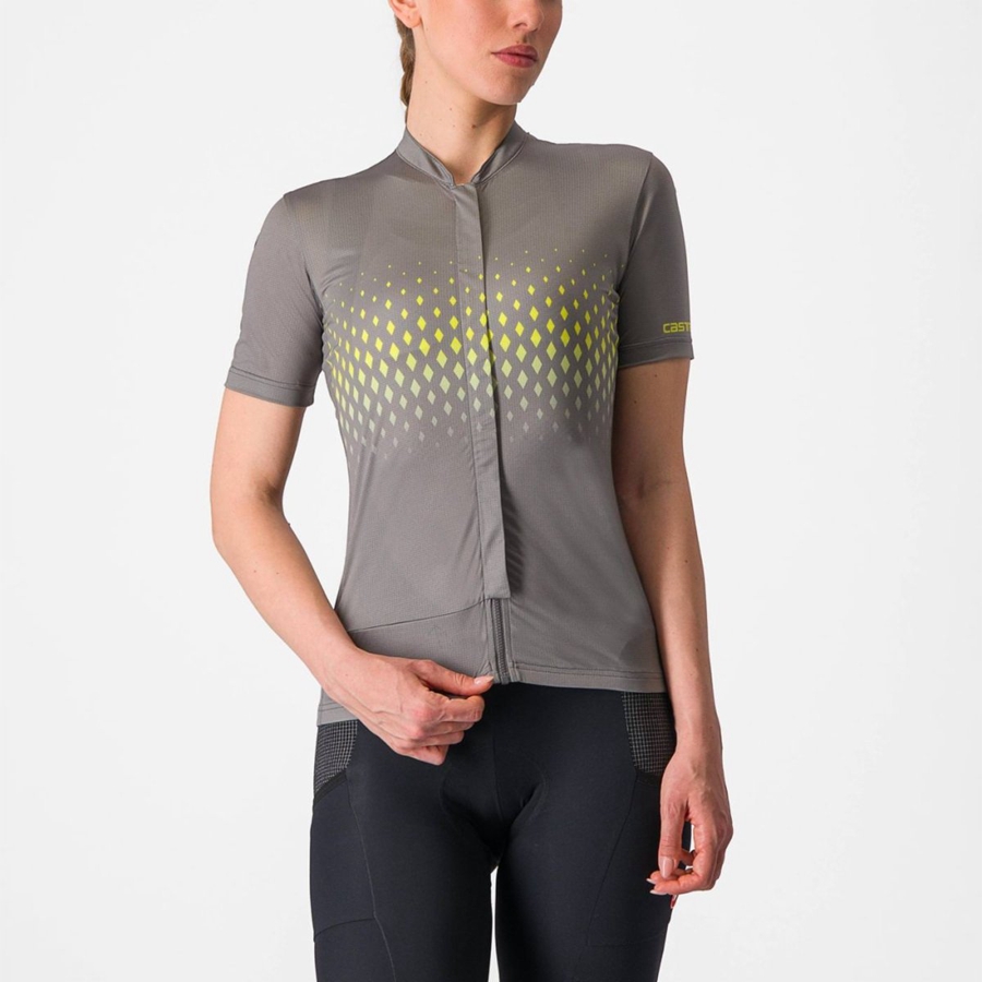 Grey Women Castelli UNLIMITED SENTIERO 3 Jersey | 740689TPH