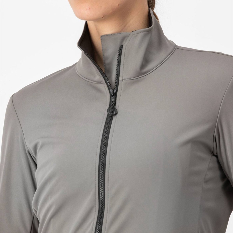 Grey Women Castelli VENTO TRAIL Jackets | 986723WCP