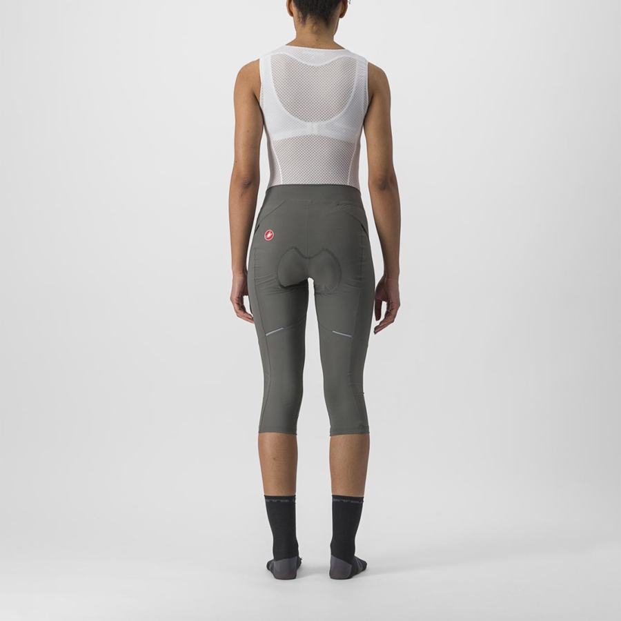 Grey / Dark Grey Women Castelli VELOCISSIMA 3 KNICKER Leggings | 348961JAG