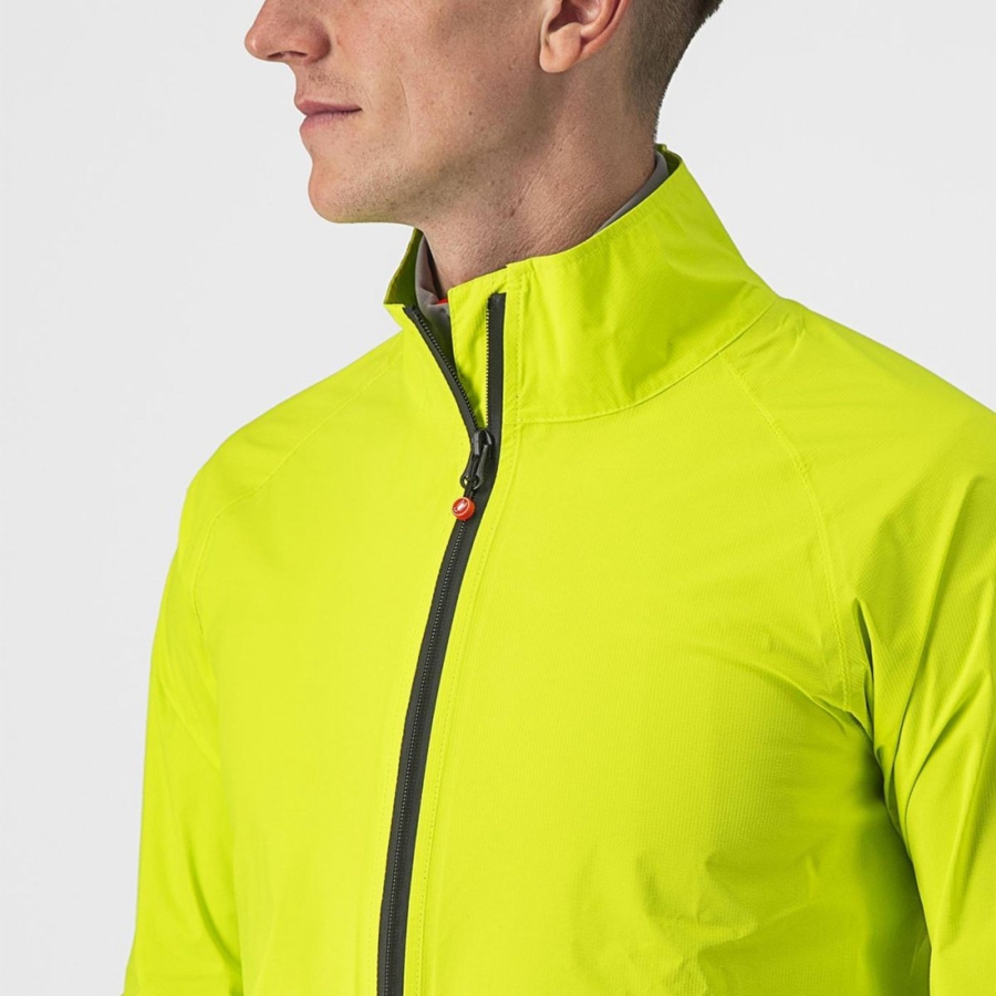 Light Green Men Castelli EMERGENCY 2 RAIN Protection | 748315XPV