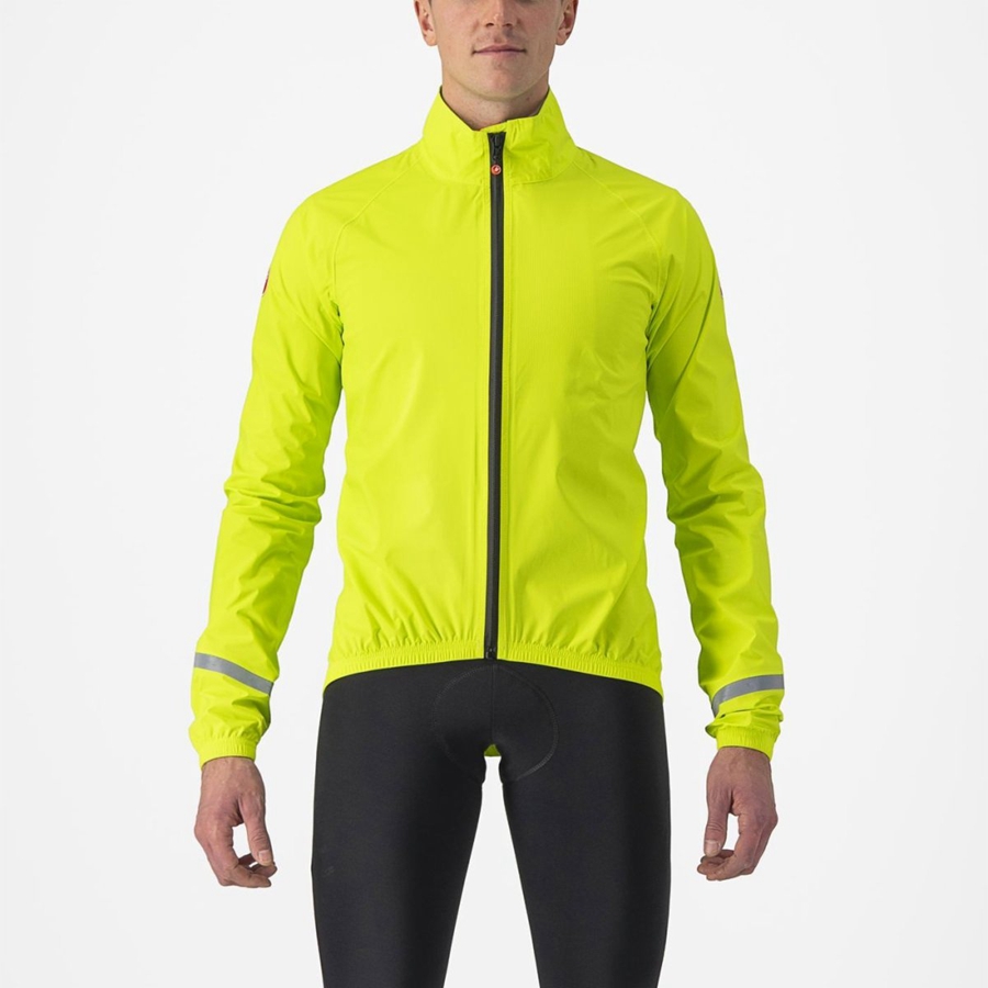 Light Green Men Castelli EMERGENCY 2 RAIN Protection | 748315XPV