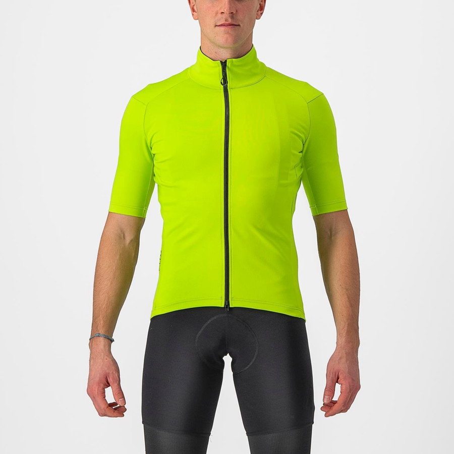 Light Green Men Castelli PERFETTO RoS 2 WIND Jackets | 725314YLQ