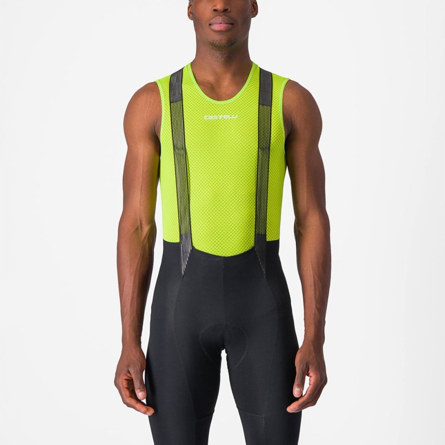 Light Green Men Castelli PRO MESH 2.0 SLEEVELESS Base Layer | 524139UXH