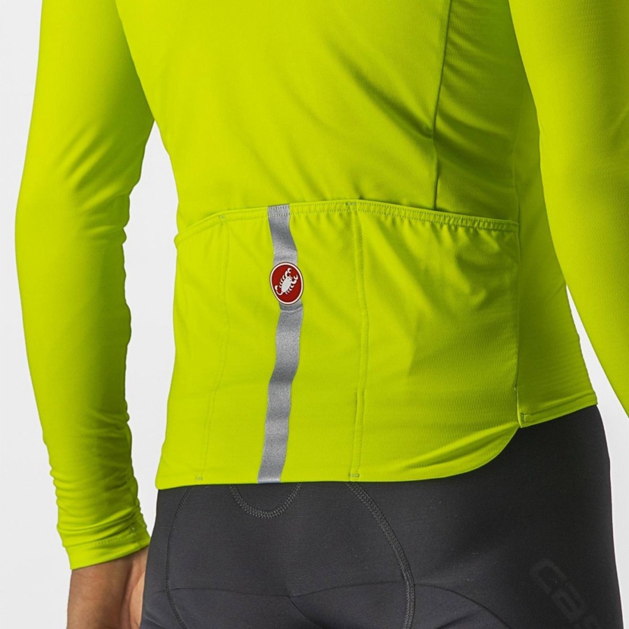 Light Green Men Castelli PRO THERMAL MID LS Jersey | 745029OHK