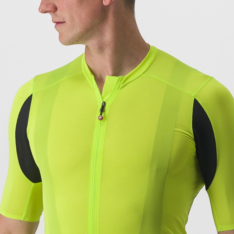 Light Green Men Castelli SUPERLEGGERA 3 Jersey | 218674SNF