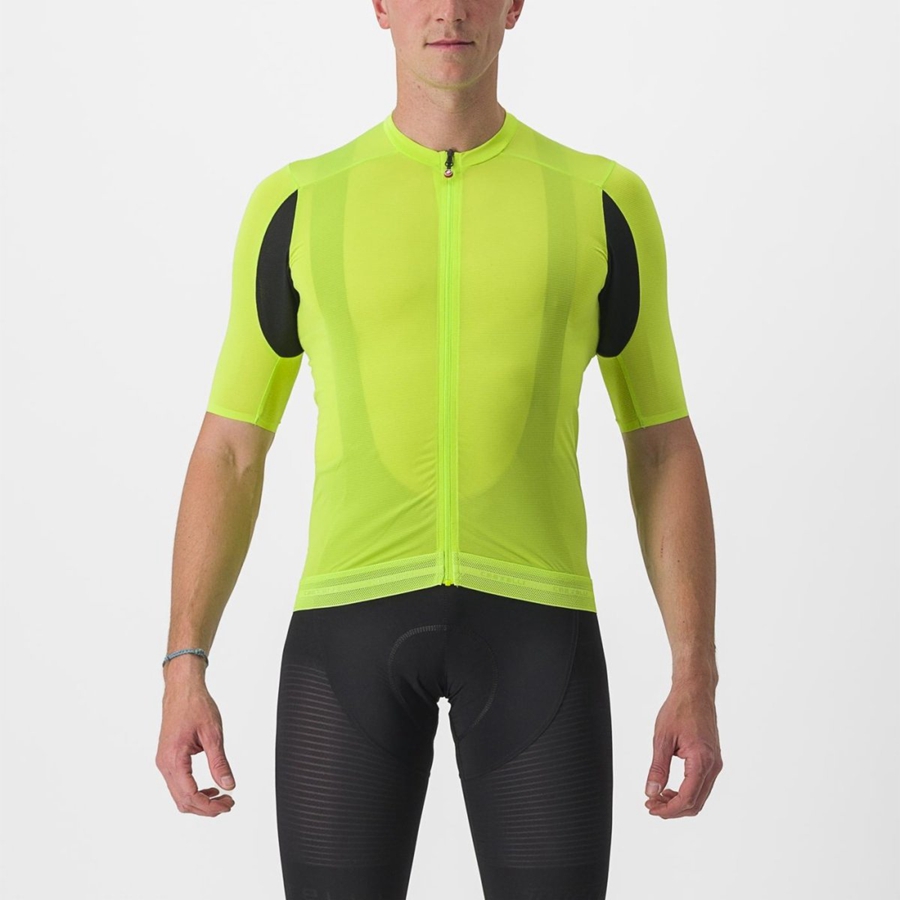 Light Green Men Castelli SUPERLEGGERA 3 Jersey | 218674SNF