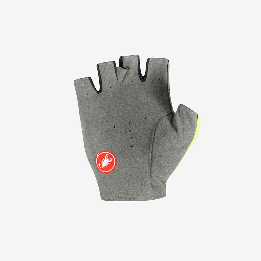 Light Green Men Castelli SUPERLEGGERA SUMMER. Gloves | 972843BUG