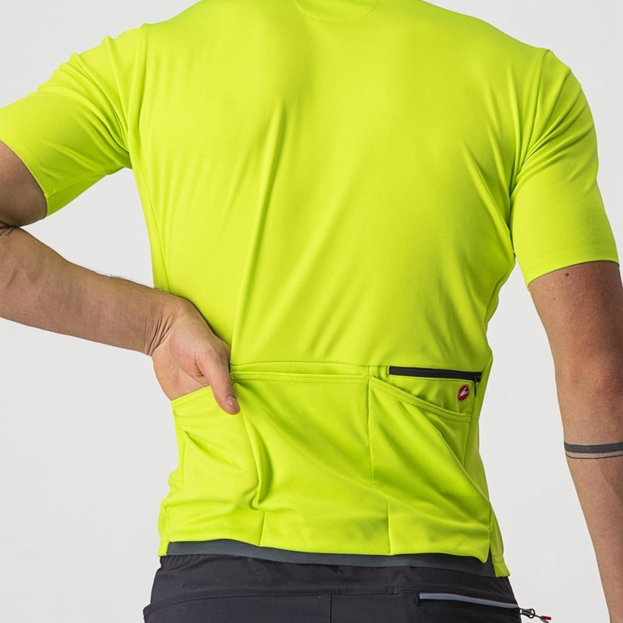 Light Green Men Castelli UNLIMITED ALLROAD Jersey | 430961ZEA