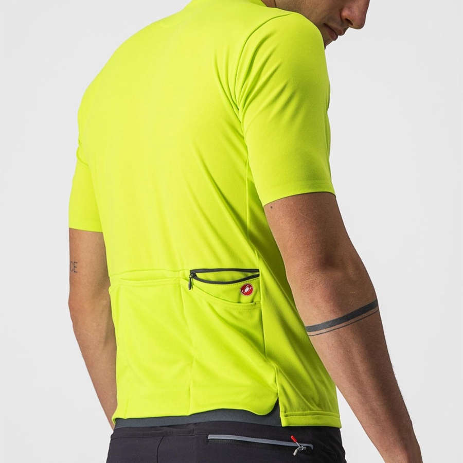 Light Green Men Castelli UNLIMITED ALLROAD Jersey | 430961ZEA