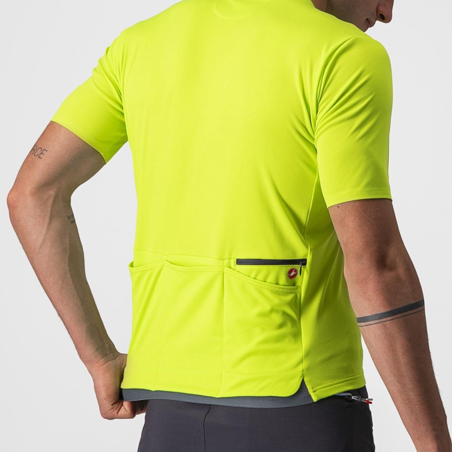 Light Green Men Castelli UNLIMITED ALLROAD Jersey | 430961ZEA