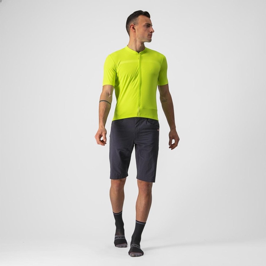 Light Green Men Castelli UNLIMITED ALLROAD Jersey | 430961ZEA