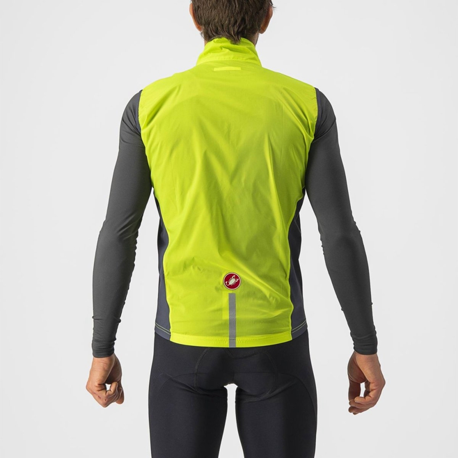 Light Green / Dark Grey Men Castelli SQUADRA STRETCH Vest | 295148ORZ