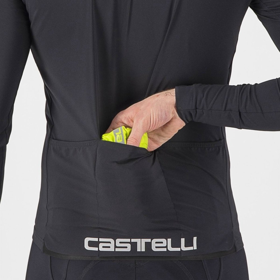 Light Green / Dark Grey Men Castelli SQUADRA STRETCH Protection | 583014NEU