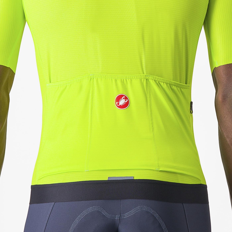 Light Green / Deep Green Men Castelli ESPRESSO Jersey | 168203WZH