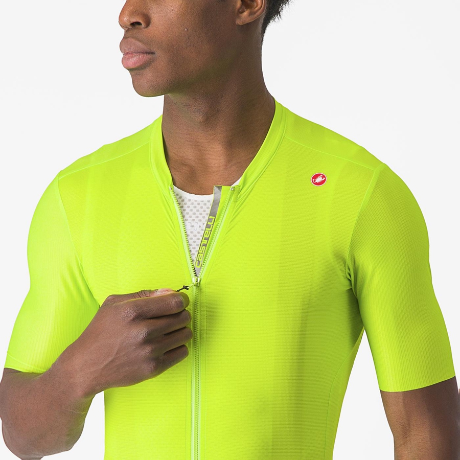 Light Green / Deep Green Men Castelli ESPRESSO Jersey | 168203WZH