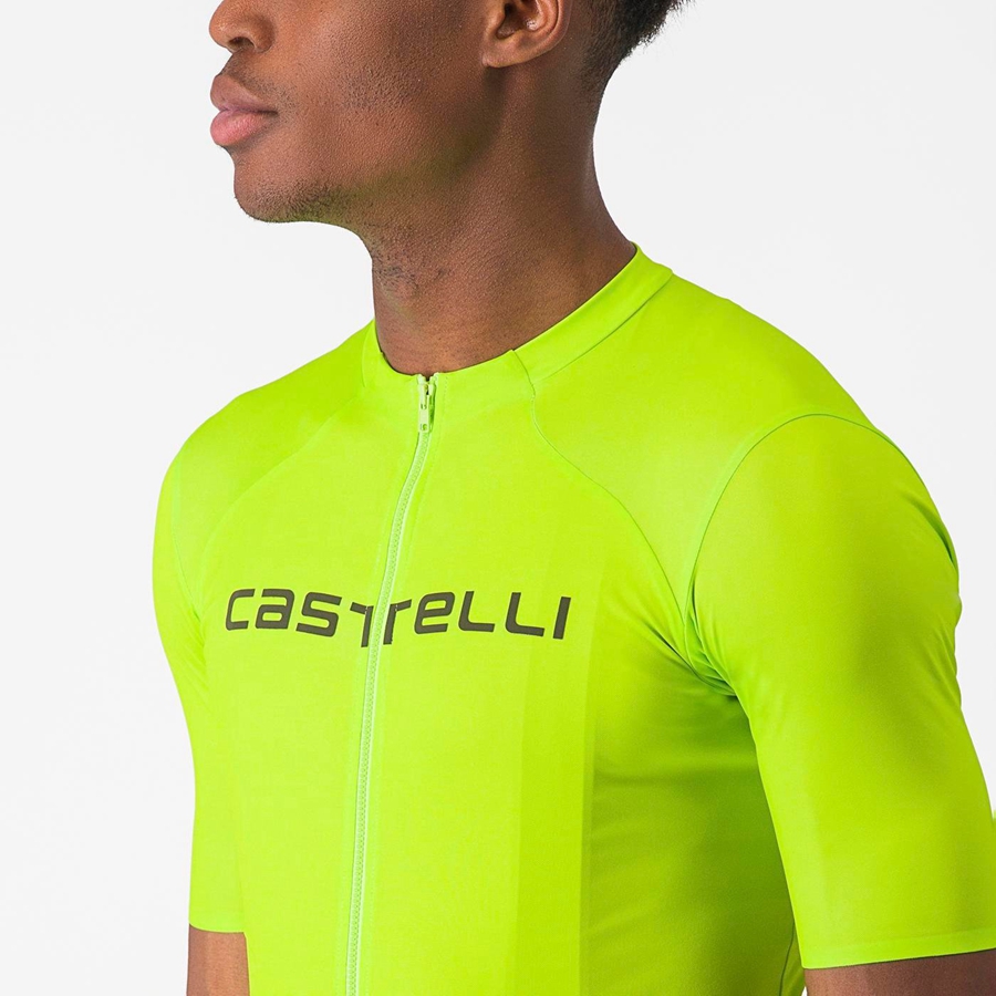 Light Green / Deep Green Men Castelli PROLOGO LITE Jersey | 423956FEM