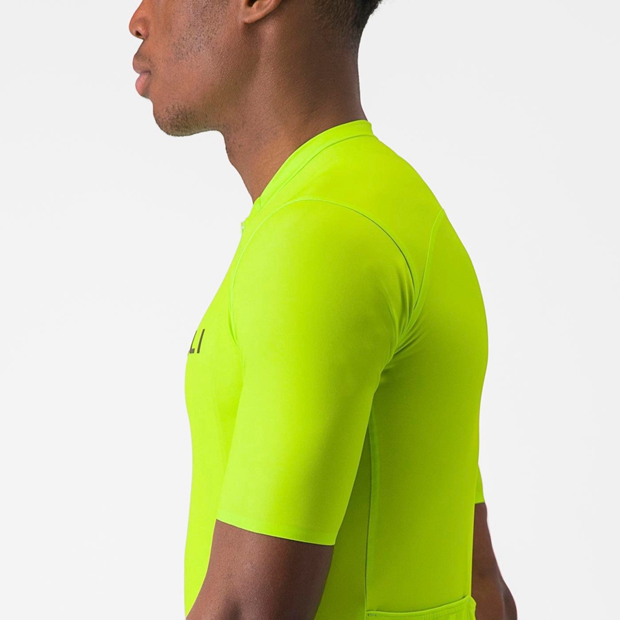 Light Green / Deep Green Men Castelli PROLOGO LITE Jersey | 423956FEM