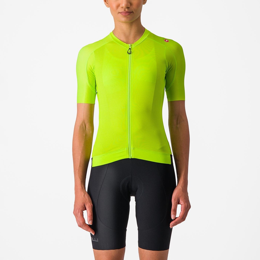 Light Green / Deep Green Women Castelli ESPRESSO W Jersey | 506731WQB