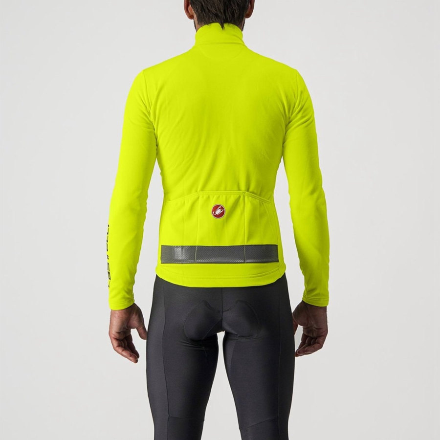 Light Green / Silver Men Castelli PURO 3 FZ Jersey | 037915GJY