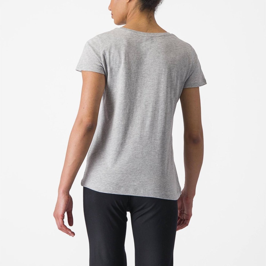 Light Grey Women Castelli CASTELLI CLASSICO W TEE Casual | 245980WXK