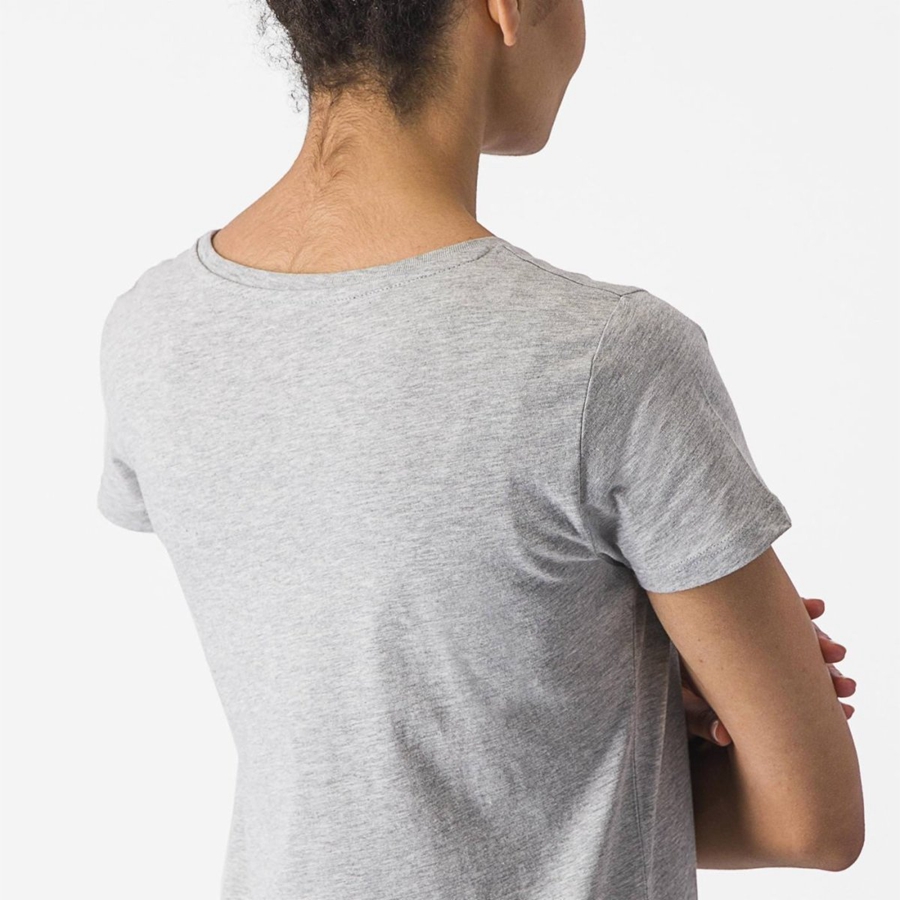 Light Grey Women Castelli CASTELLI CLASSICO W TEE Casual | 245980WXK