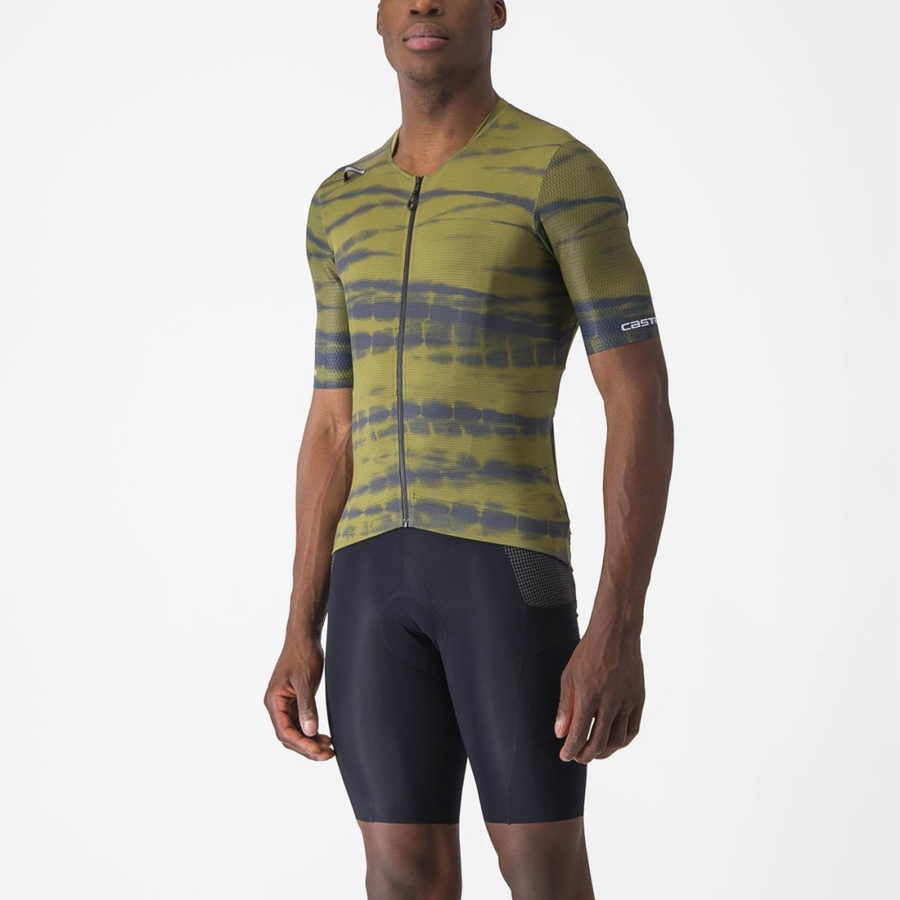 Olive Men Castelli UNLIMITED PRO Jersey | 376524MRB