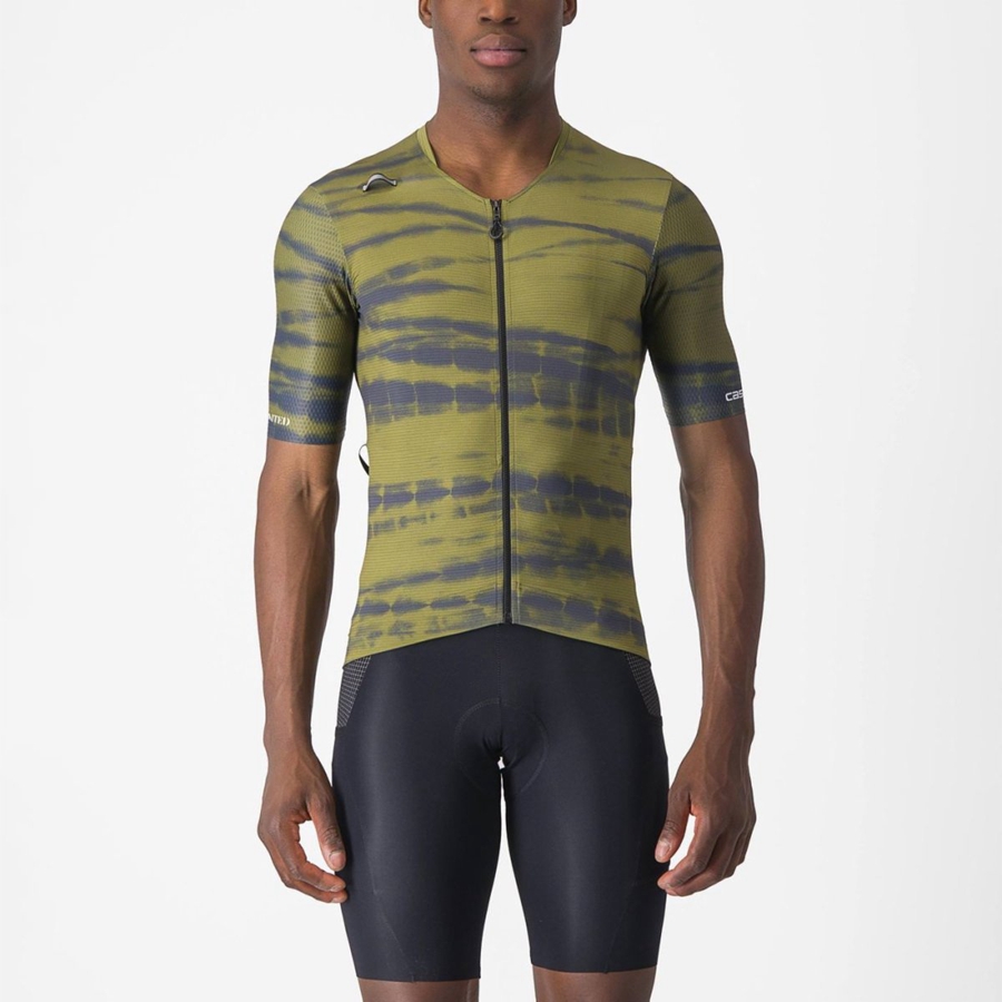 Olive Men Castelli UNLIMITED PRO Jersey | 376524MRB