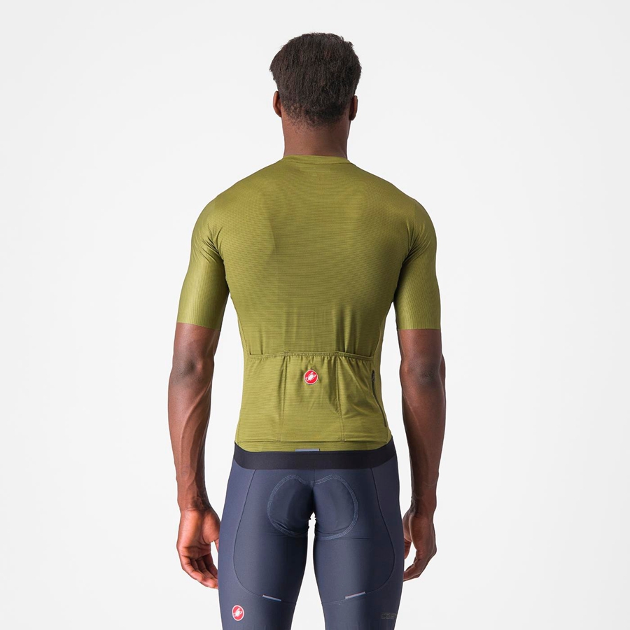 Olive / Light Green Men Castelli ESPRESSO Jersey | 203719IGB