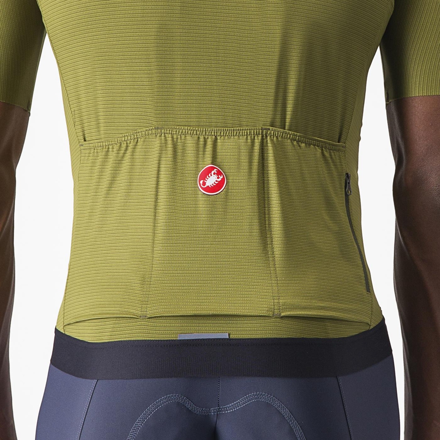 Olive / Light Green Men Castelli ESPRESSO Jersey | 203719IGB