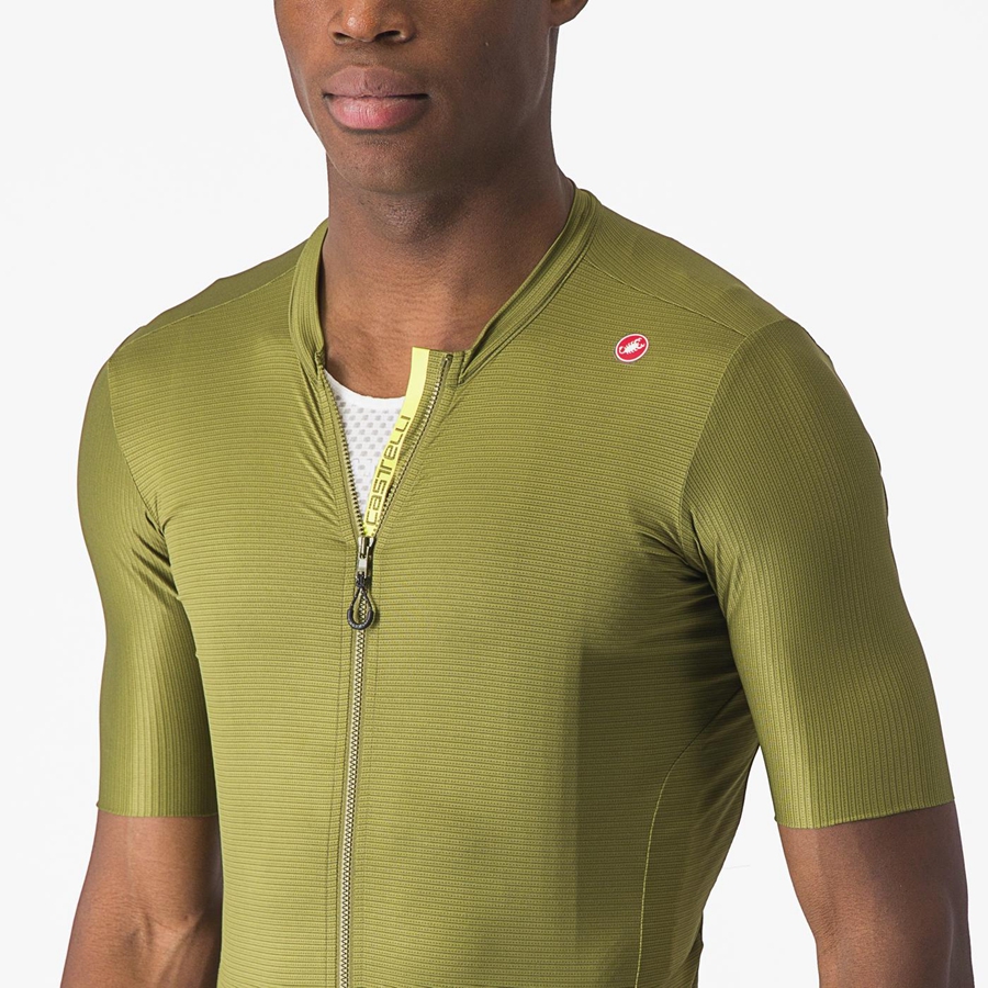 Olive / Light Green Men Castelli ESPRESSO Jersey | 203719IGB