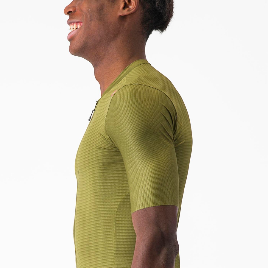 Olive / Light Green Men Castelli ESPRESSO Jersey | 203719IGB