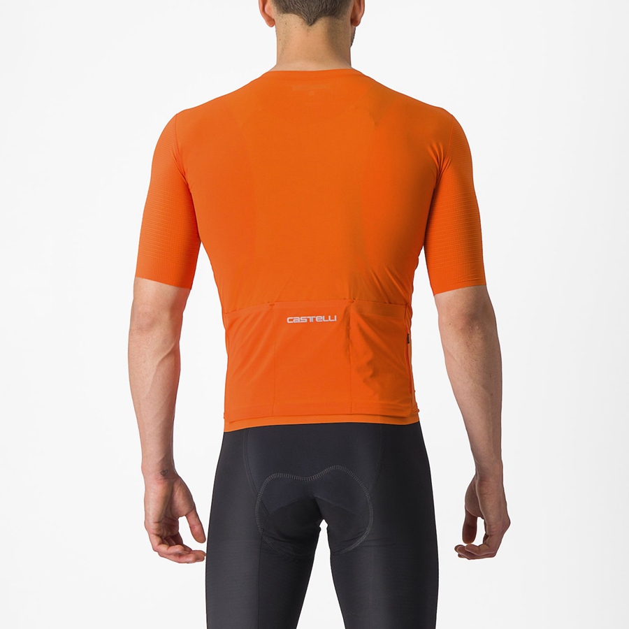 Orange Red Men Castelli PREMIO Jersey | 406295TJH