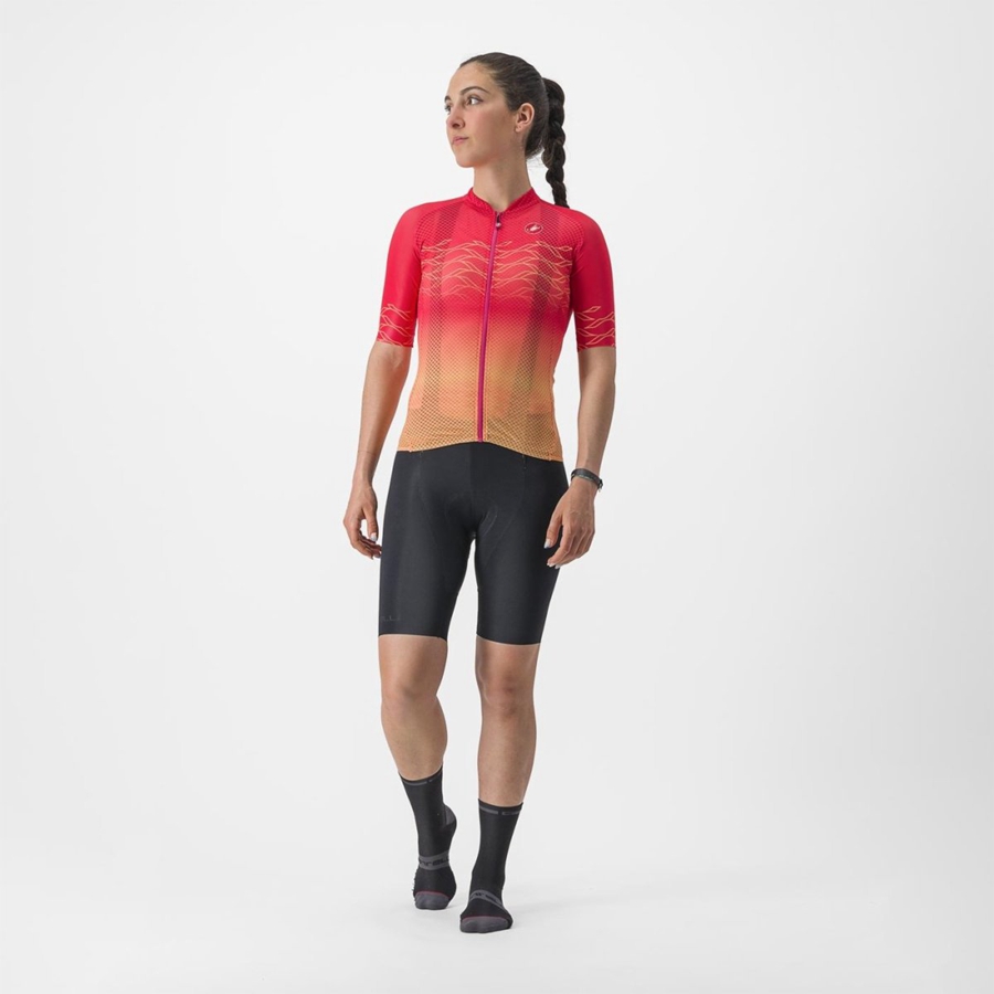 Orange Women Castelli CLIMBER'S 2.0 W Jersey | 932478DAR