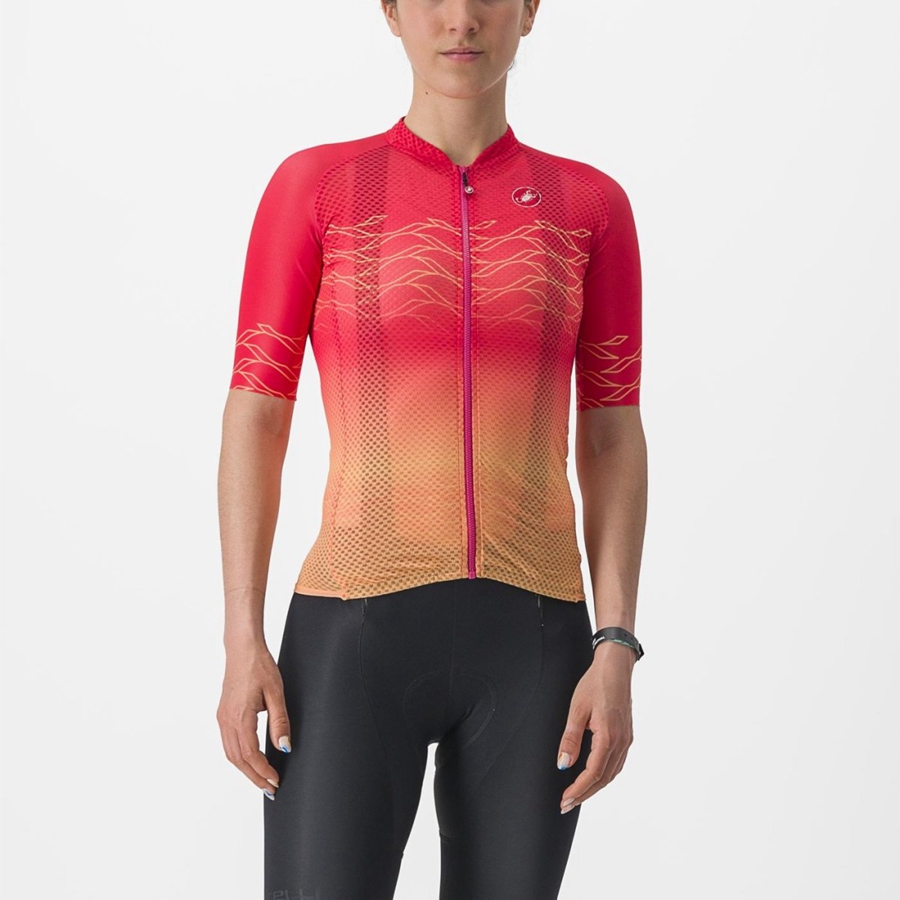 Orange Women Castelli CLIMBER\'S 2.0 W Jersey | 932478DAR