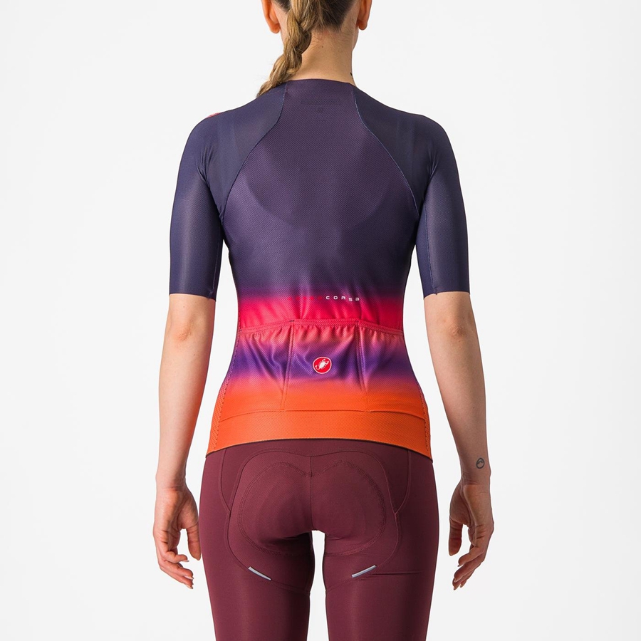 Pink / Orange Women Castelli CLIMBER'S 4.0 W Jersey | 206749WKG