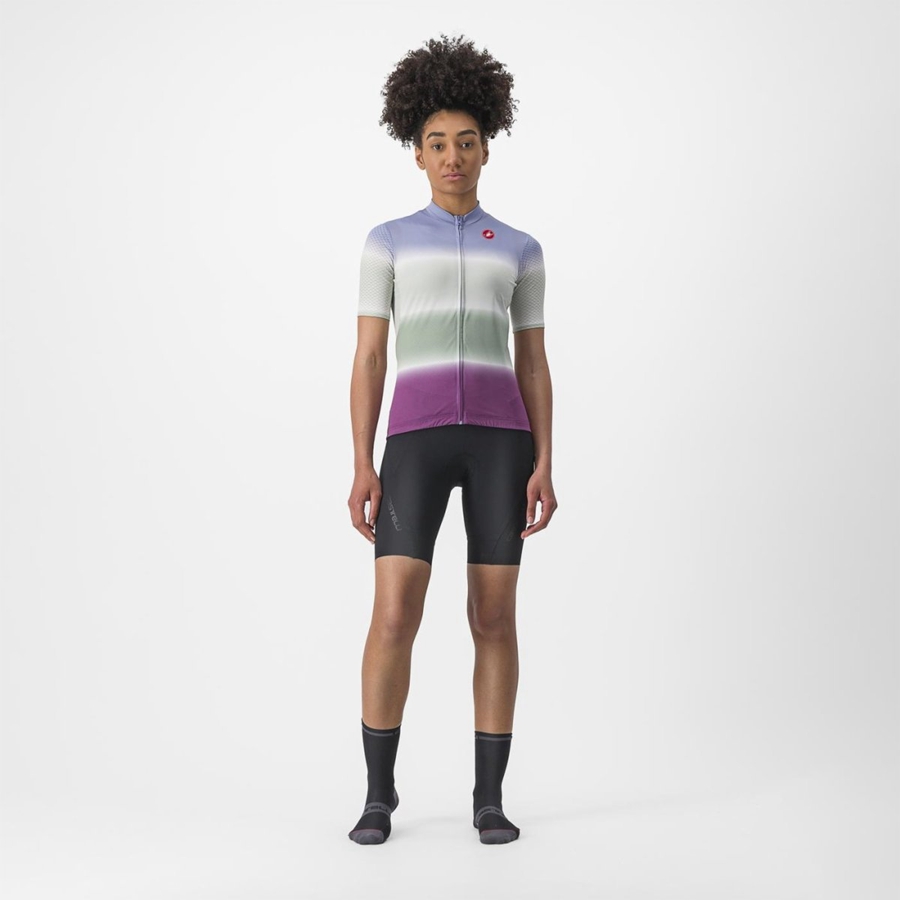 Purple White Women Castelli DOLCE Jersey | 629053JIQ