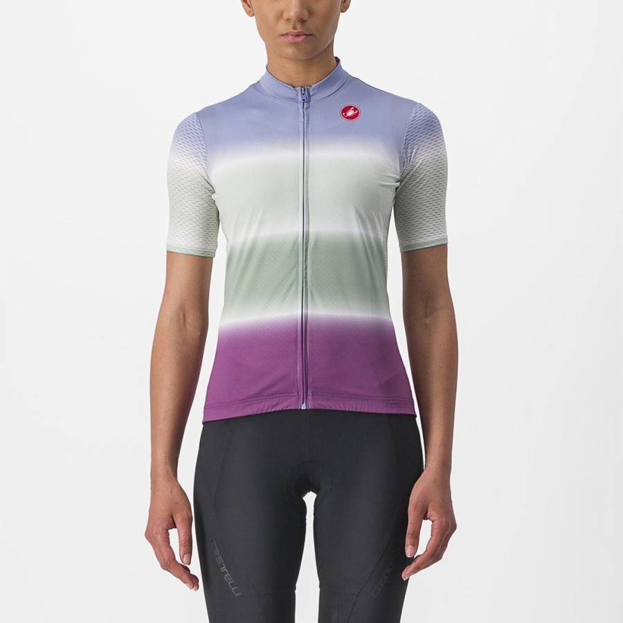 Purple White Women Castelli DOLCE Jersey | 629053JIQ