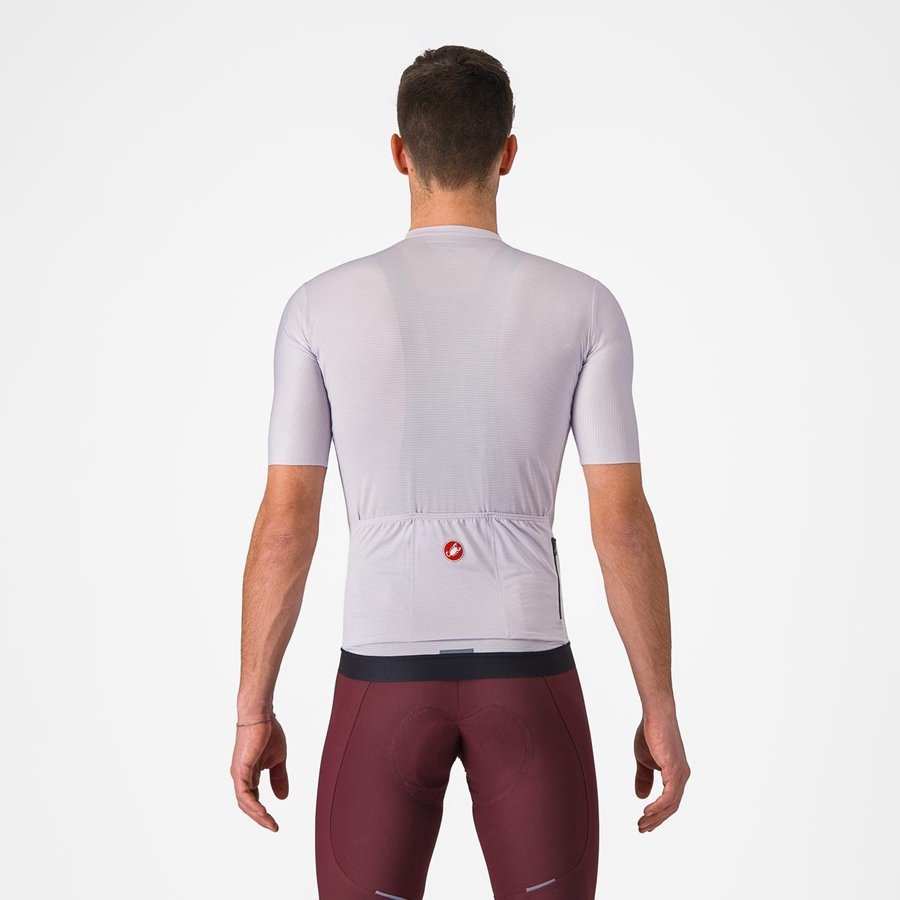 Purple White / Dark Grey Men Castelli ESPRESSO Jersey | 601832RGO