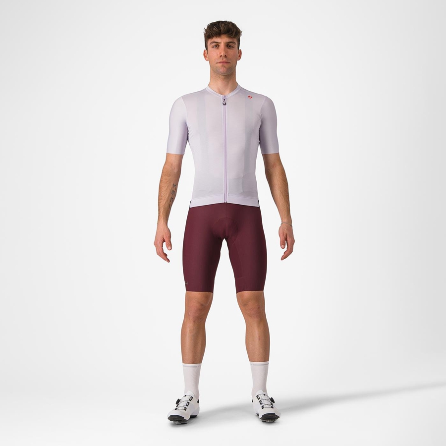 Purple White / Dark Grey Men Castelli ESPRESSO Jersey | 601832RGO