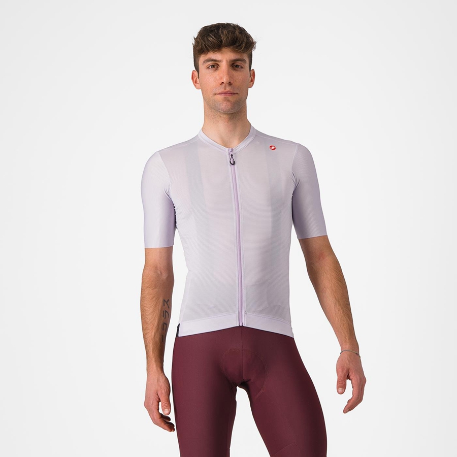 Purple White / Dark Grey Men Castelli ESPRESSO Jersey | 601832RGO