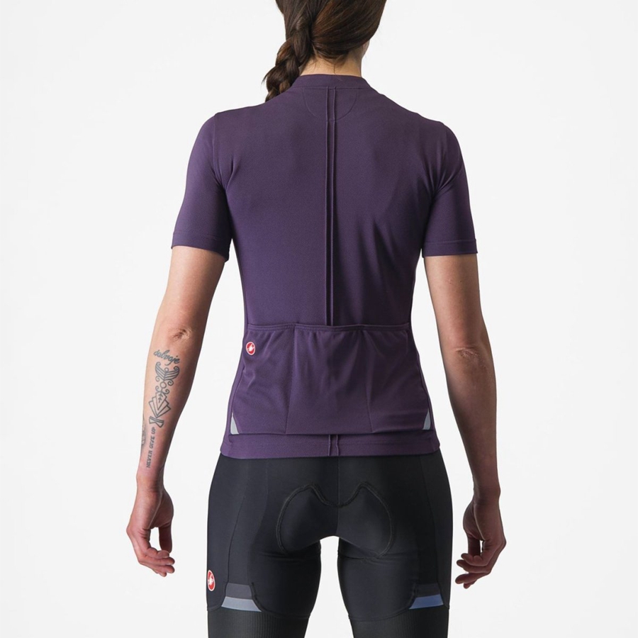 Purple Women Castelli ANIMA 4 Jersey | 956302LCY