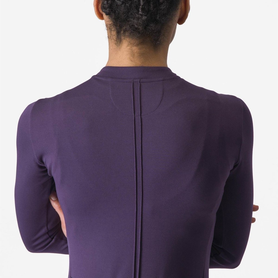 Purple Women Castelli ANIMA 4 LONG SLEEVE Jersey | 834196ZJF