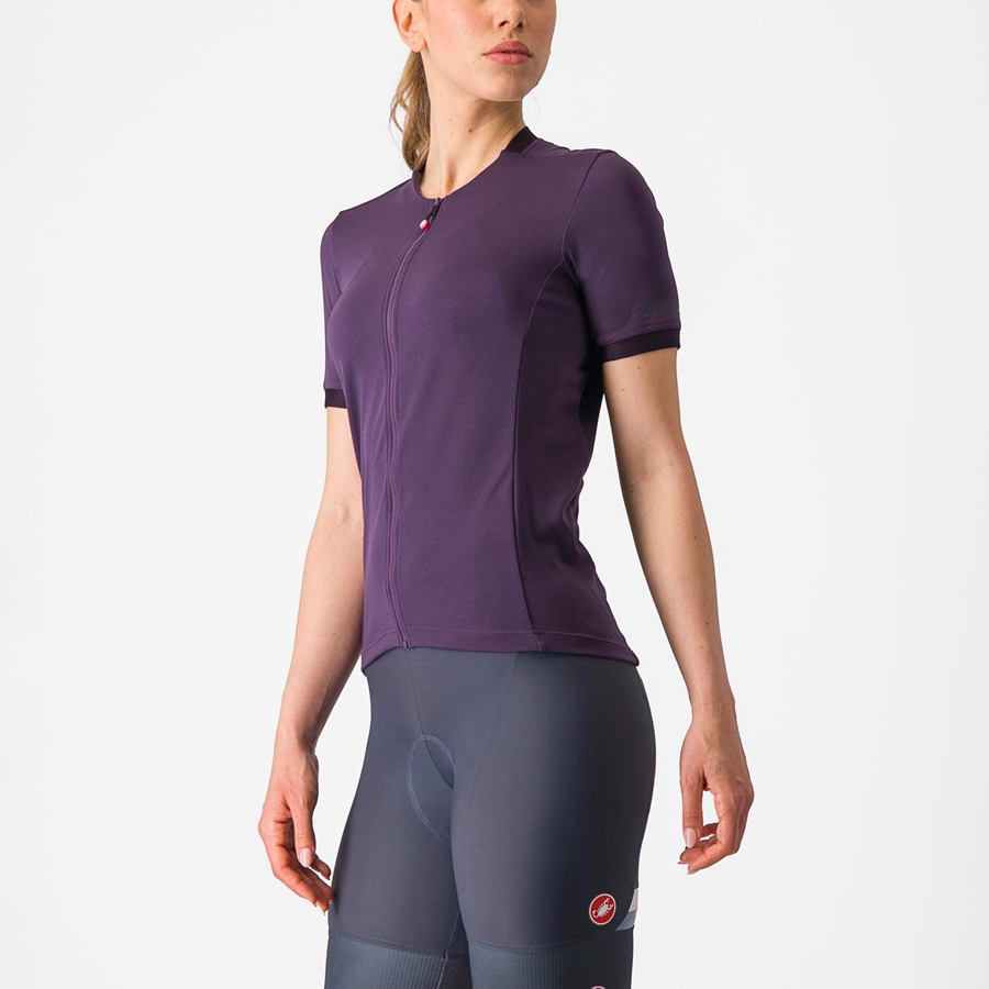 Purple Women Castelli LIBERA Jersey | 524619YQD