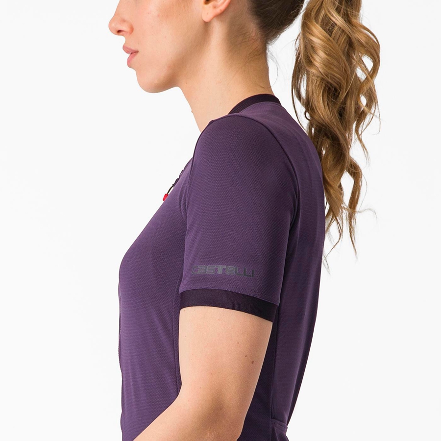 Purple Women Castelli LIBERA Jersey | 524619YQD