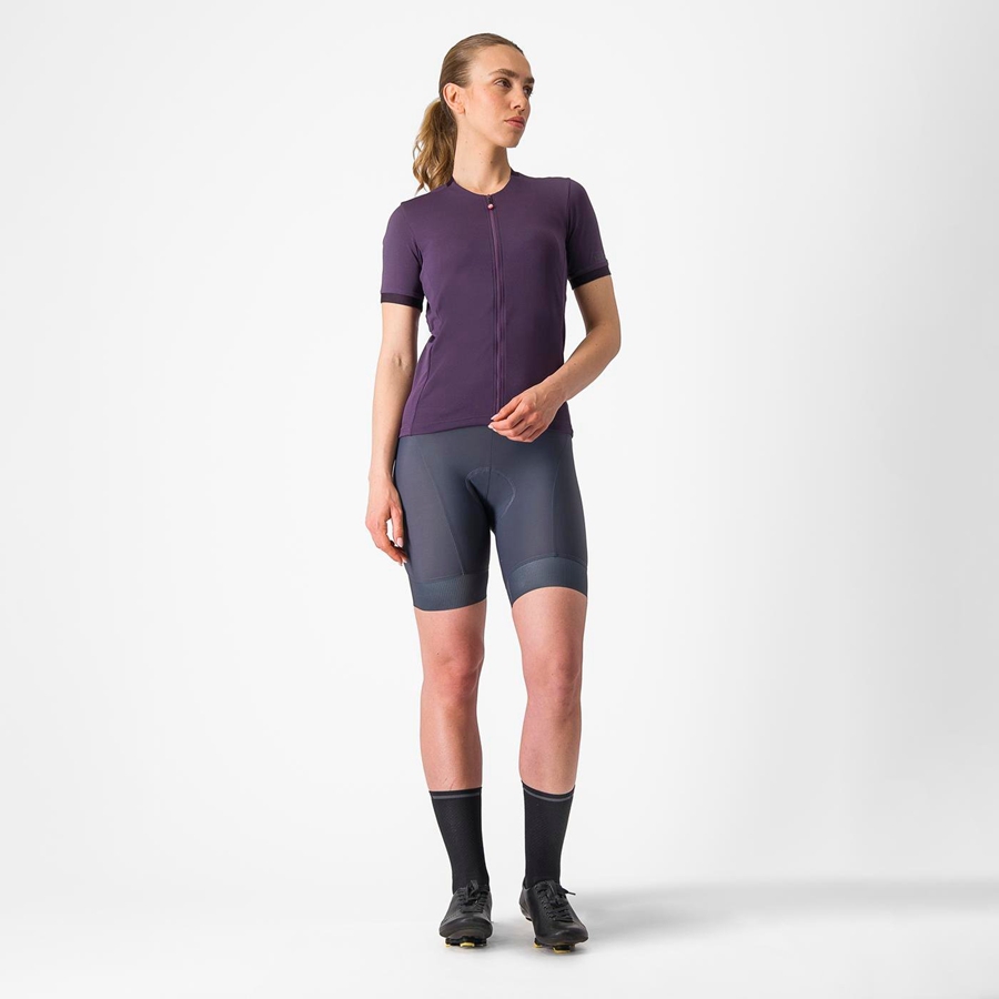 Purple Women Castelli LIBERA Jersey | 524619YQD