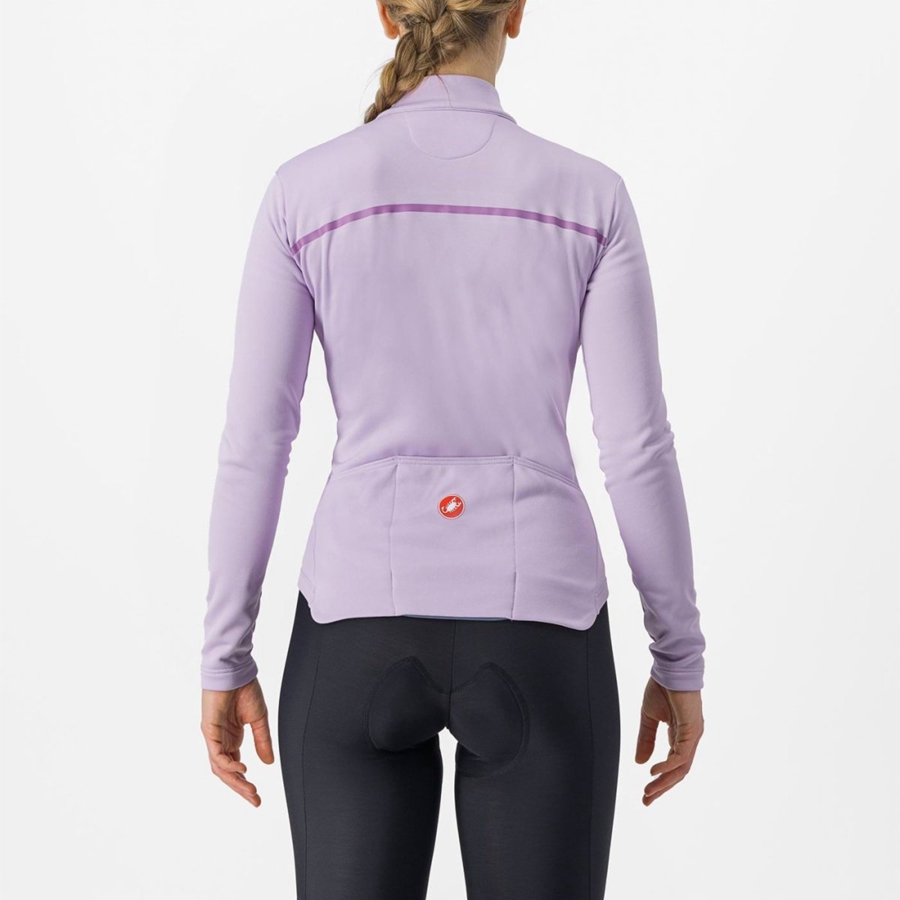 Purple / Purple Women Castelli SINERGIA 2 FZ Jersey | 387519KOT